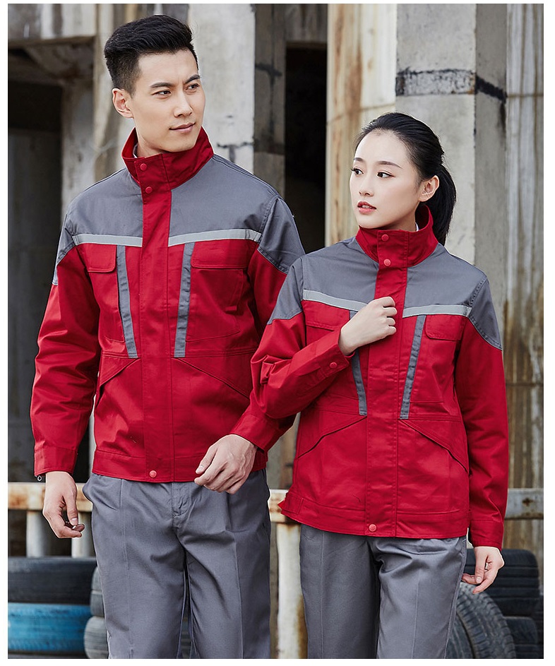 图片[5]-长袖反光条工作服套装 适合汽修类的工服套装