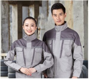 长袖反光条工作服套装 适合汽修类的工服套装-时尚工作服网