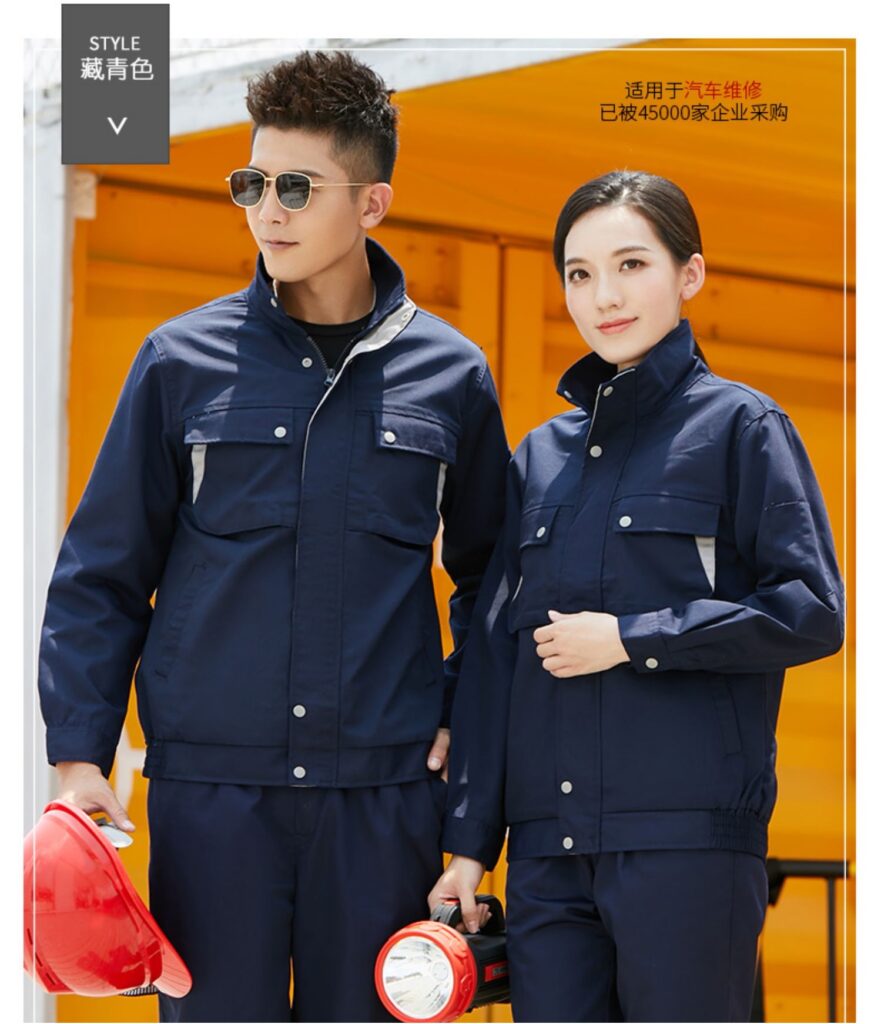 图片[3]-工作服套装男外套上衣定制耐磨汽修厂服工装