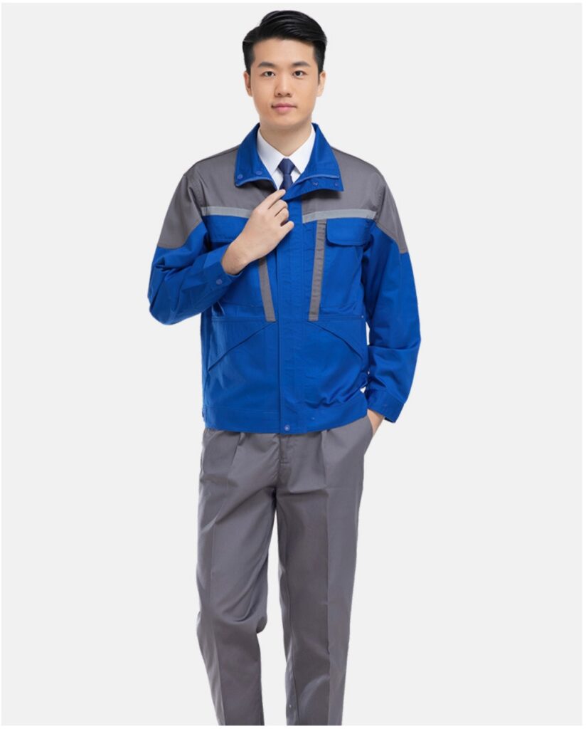 图片[4]-长袖反光条工作服套装 适合汽修类的工服套装