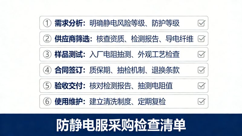 防静电服采购指南:从标准到交付的完整决策框架_时尚工作服网