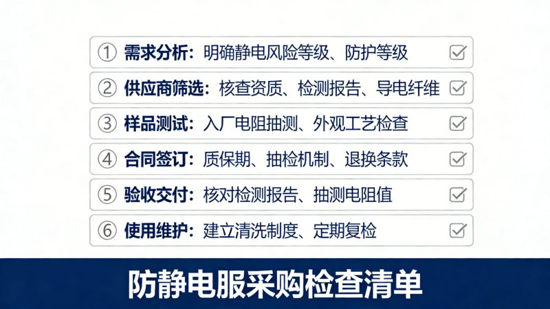 防静电服采购指南:从标准到交付的完整决策框架_时尚工作服网