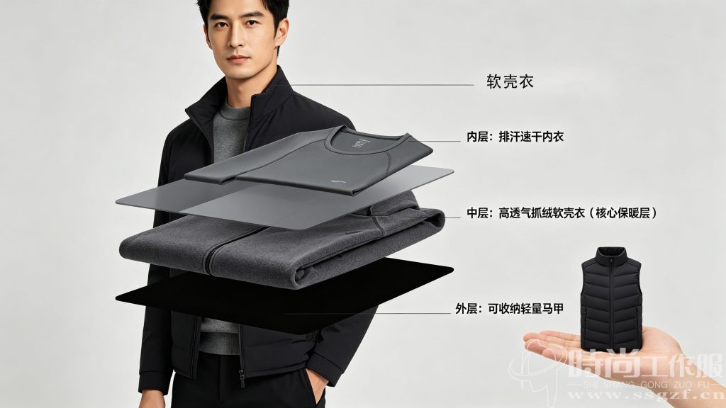 外勤专属洋葱式叠穿法三层结构拆解 殷楚珹 工作服定制顾问