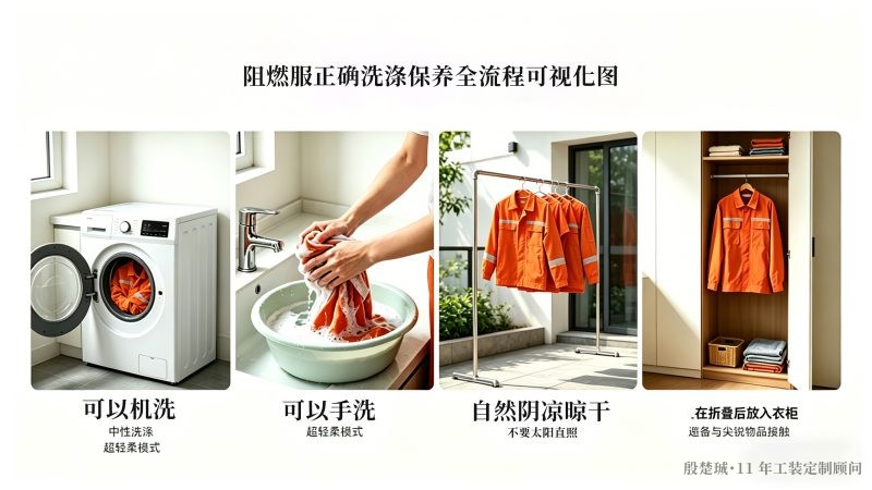 阻燃服洗涤保养全攻略：延长使用寿命_时尚工作服网