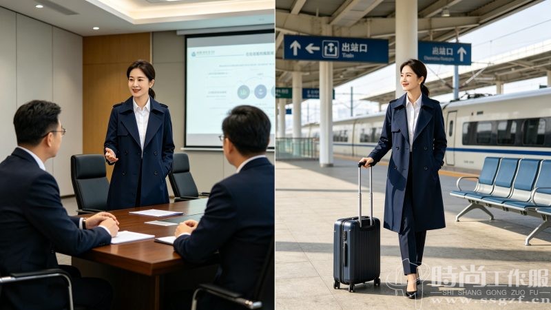 “商旅通勤风”商务外套正流行_时尚工作服网