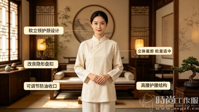 中医理疗师工装，禅意与功能兼得_时尚工作服网