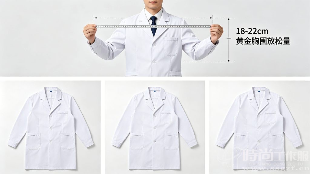 大体重男医生白大褂黄金量体标准与 3 款推荐版型实拍