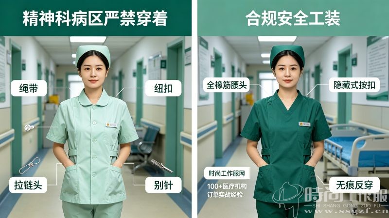 精神科医护着装安全红线清单 精神卫生中心医护安全工装规范