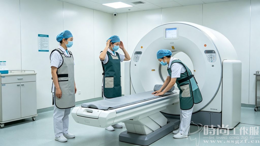 影像科医生铅衣上机前 5 分钟穿着检查实操场景