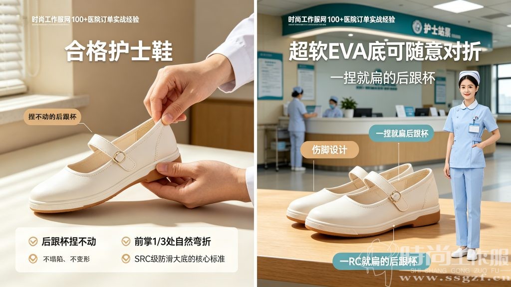 护士鞋选购核心标准测试与避坑红线实拍