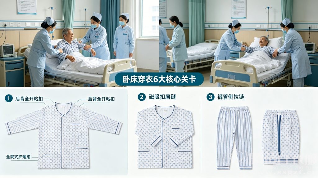 卧床患者 55 秒平躺换衣全流程真人实演步骤实拍