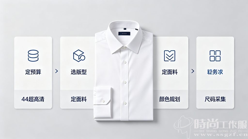 时尚工作服网 团队采购衬衫 5 步法全流程 企业工服衬衫采购指南 殷楚珹工装顾问