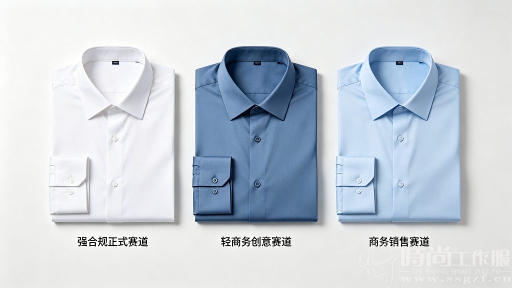 时尚工作服网 分行业商务衬衫闭眼入公式 面料颜色组合展示 殷楚珹工装顾问