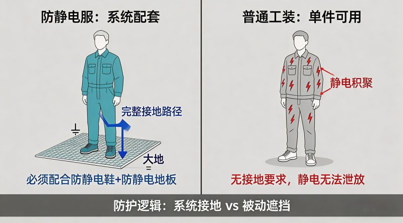 防静电服为什么贵几倍？看完这篇再也不买假工装_时尚工作服网
