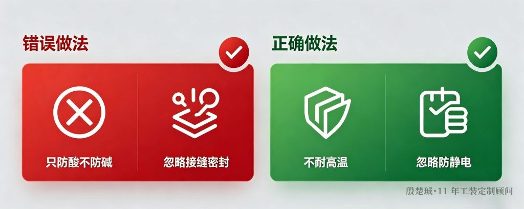 电镀车间防酸服选型清单 不同工序适配 防酸碱防静电耐高温