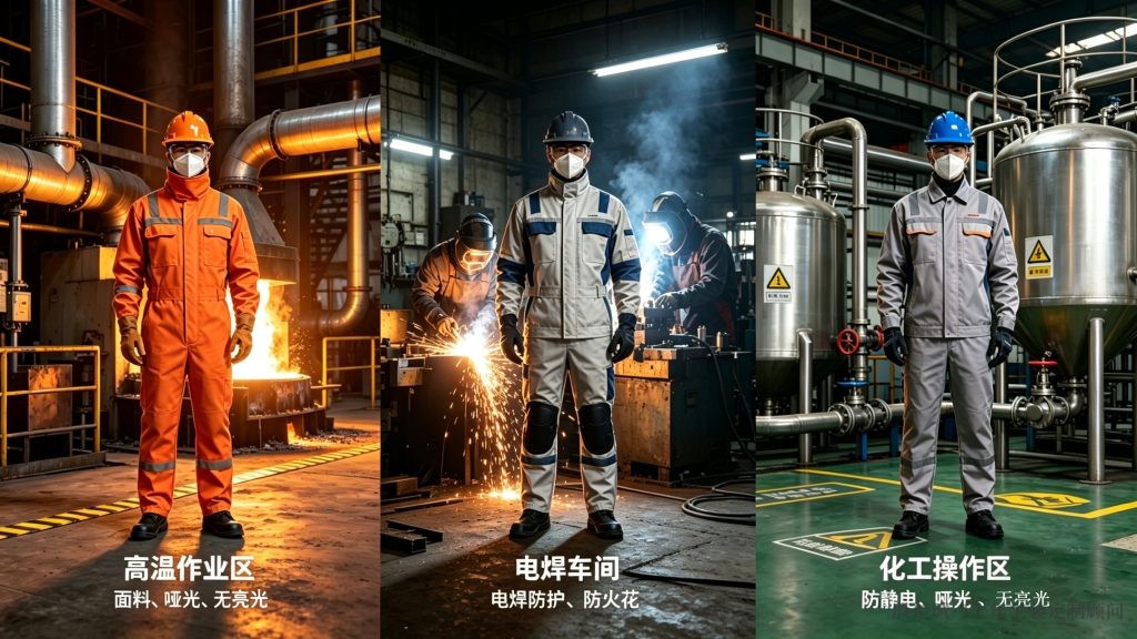 阻燃服款式适配场景 电焊高空作业阻燃服推荐 时尚工作服网
