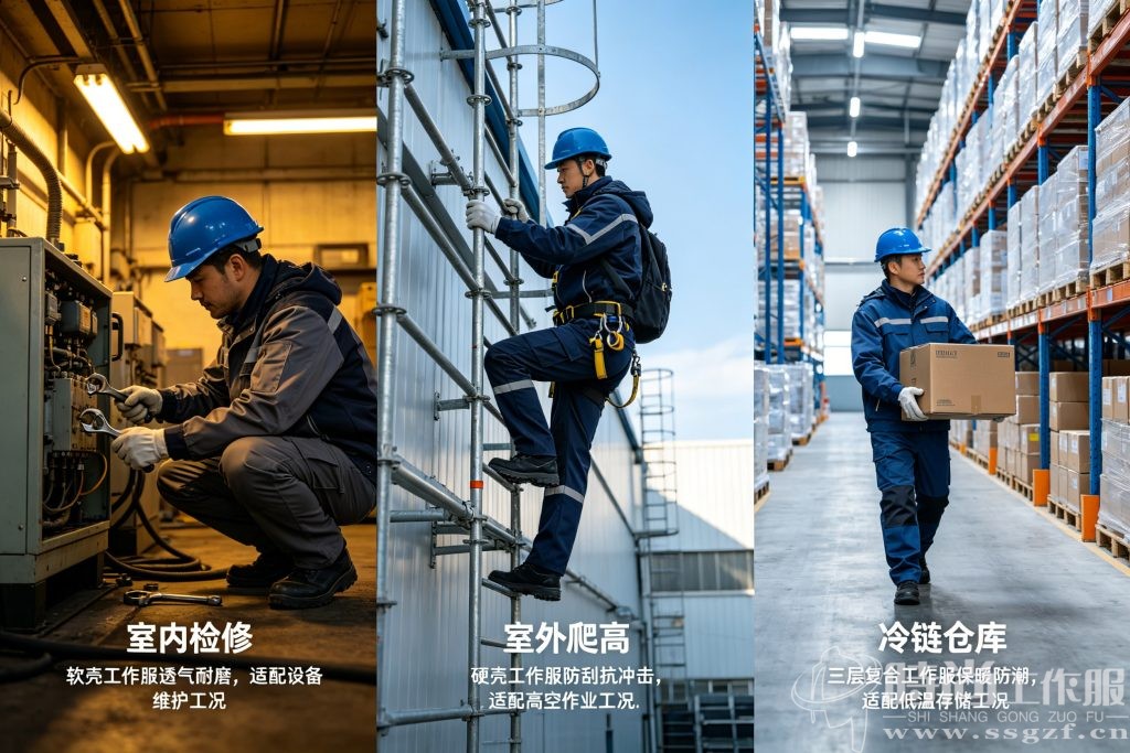 软壳 VS 硬壳工作服 5 大核心性能对比雷达图 - 时尚工作服网