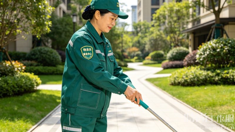 物业保洁阿姨换了新装，投诉率降了一半 - 时尚工作服网