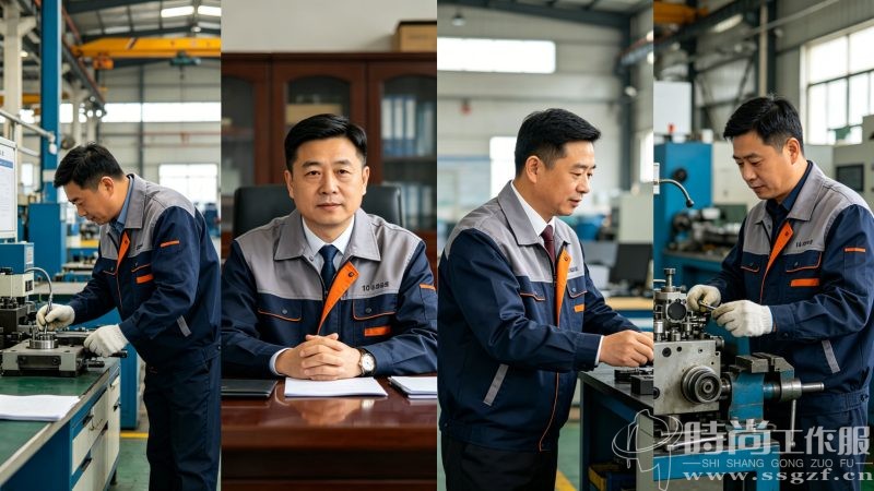 这件西服领工装，开会不用换外套_时尚工作服网