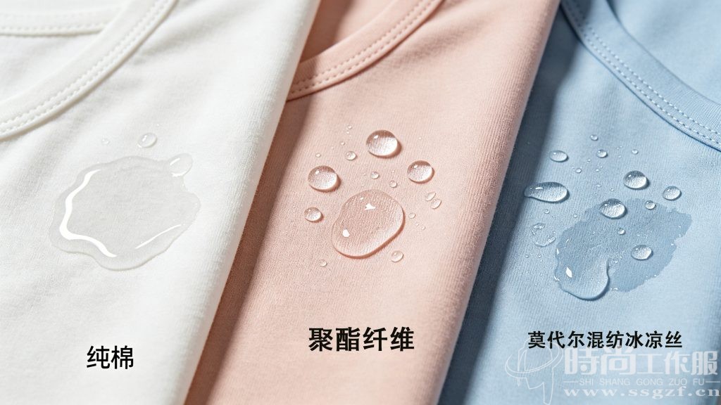 防护服内搭 3 款核心面料实物对比与导湿测试实拍