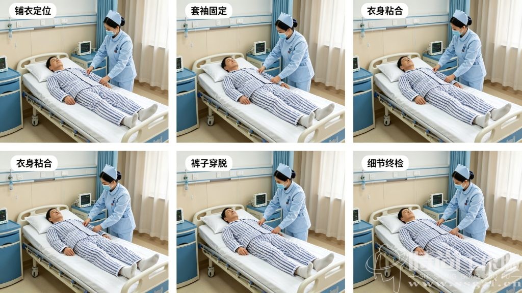 卧床患者 55 秒平躺换衣全流程真人实演步骤实拍