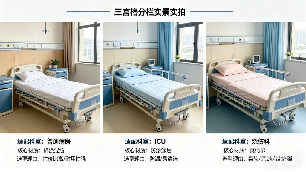 医院全科室病床床单场景化推荐实物实拍