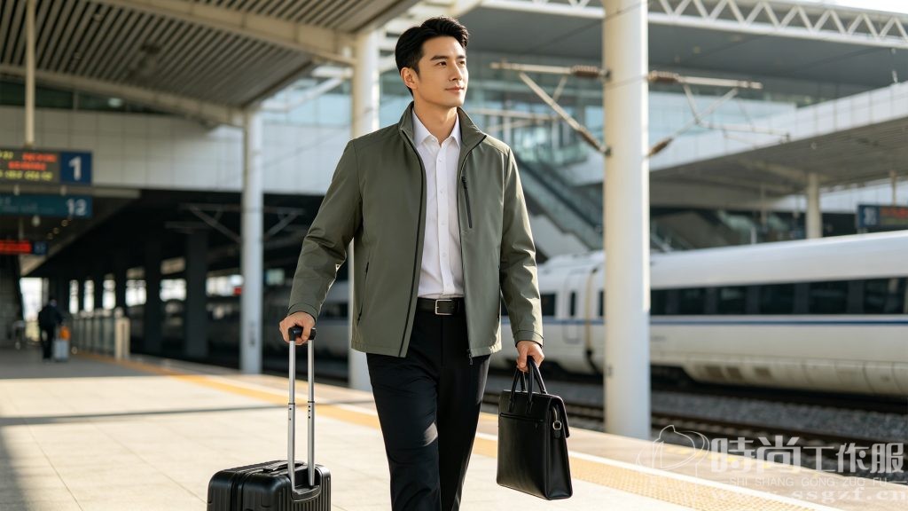 2026 轻户外融合款商务夹克商旅场景展示