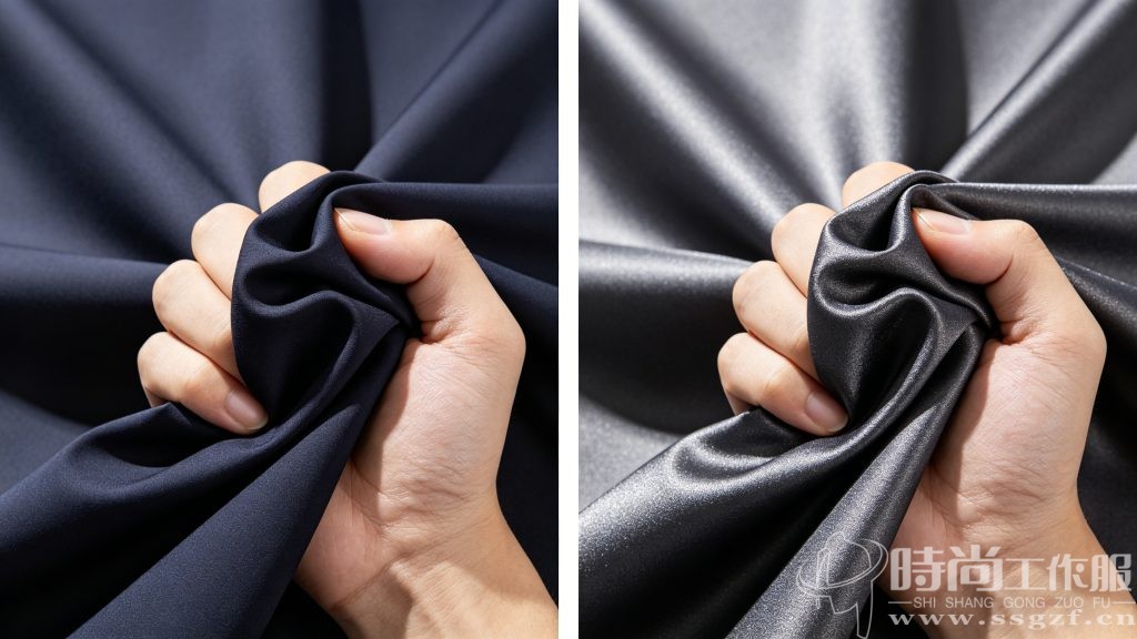 商务夹克面料采购避坑测试 优质面料与劣质面料对比