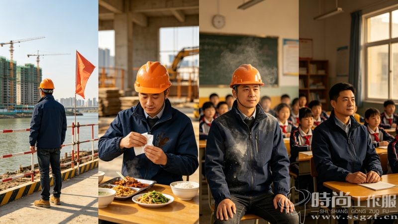 一件软壳衣的 24 小时：从工地到家长会_时尚工作服网