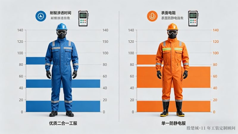 防酸碱+防静电二合一工服，真有那么神？_时尚工作服网