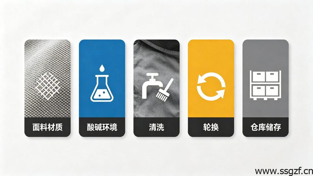 防酸碱服寿命5大影响因素 材料质量 洗涤保养 储存条件