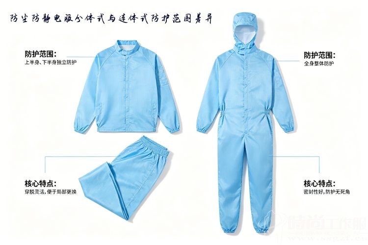分体式连体式防静电服，差距在哪_时尚工作服网