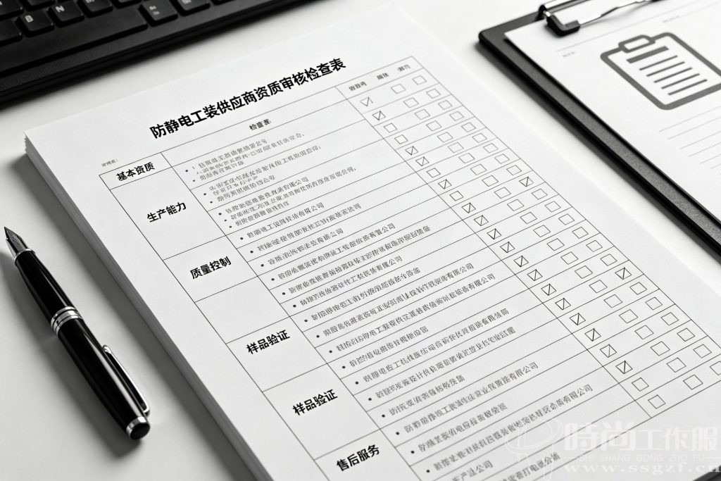 防静电工装供应商资质审核检查表