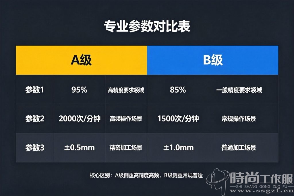 从带电电荷量、耐洗涤次数、适用场所三个维度对比两个等级的差异